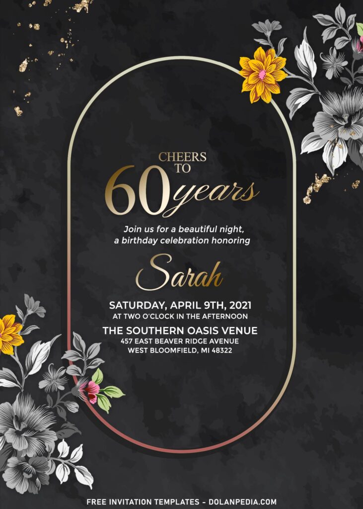 10+ Luxury Marble Floral Invitation Templates For Spectacular Event