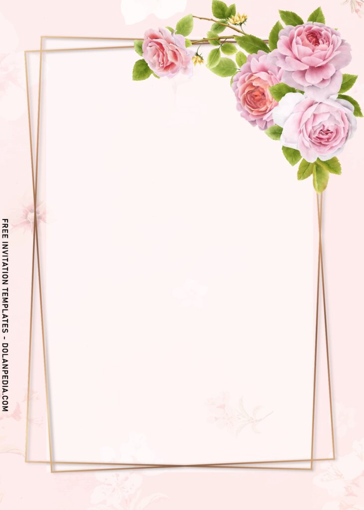 8+ Fresh Natural Pink Carnation Birthday Invitation Templates with green foliage