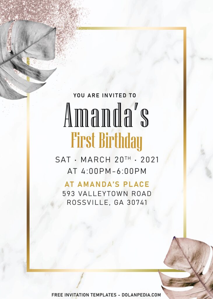 9+ Luxe Marble And Floral Invitation Templates For A Refined Touch