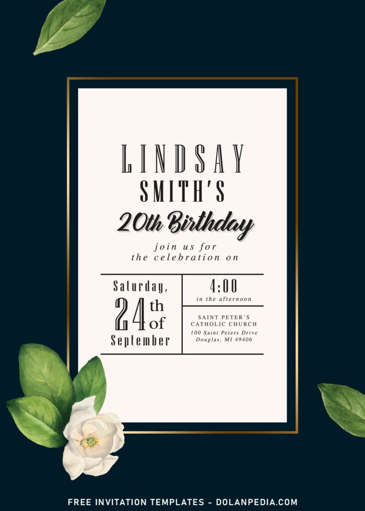 8+ Truly Aesthetic White Floral Themed Birthday Invitation Templates