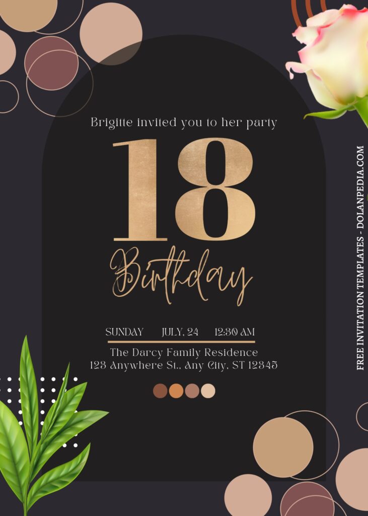 FREE PRINTABLE - 8+ Floral Montage Canva Birthday Invitation Templates with elegant typefaces