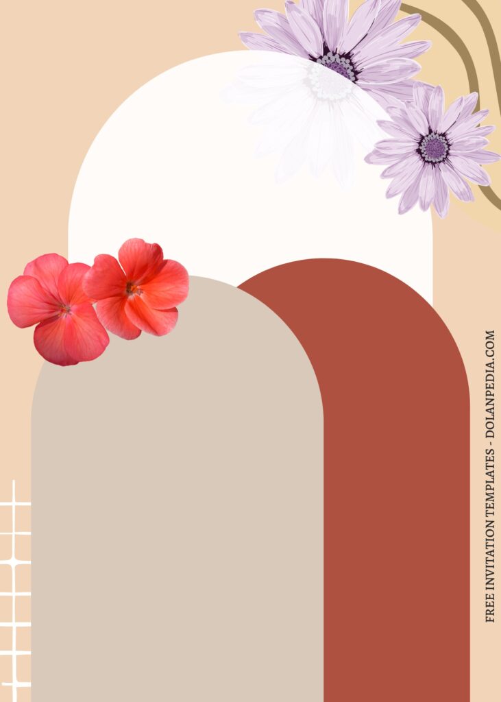 (Free) 9+ Classy Floral Arch Canva Birthday Invitation Templates with gorgeous red poppy