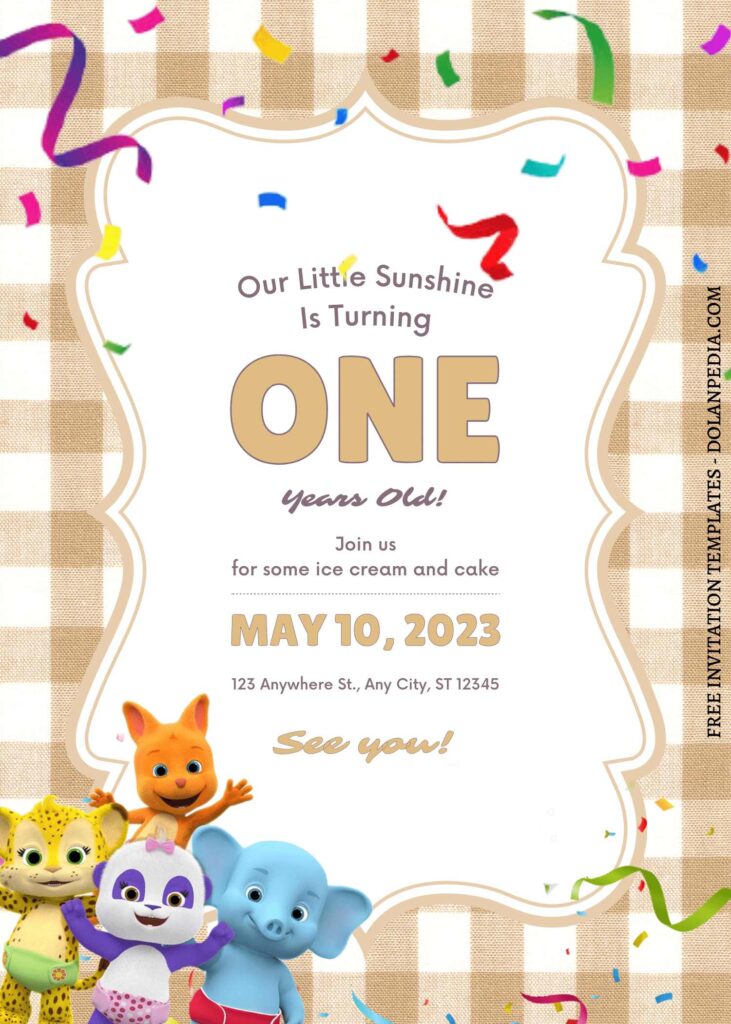 11+ Cheerful Word Party Canva Birthday Invitation Templates with colorful confettii