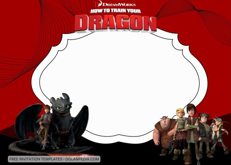 10+ How to Train Your Dragon Birthday Invitation Templates FOur ...