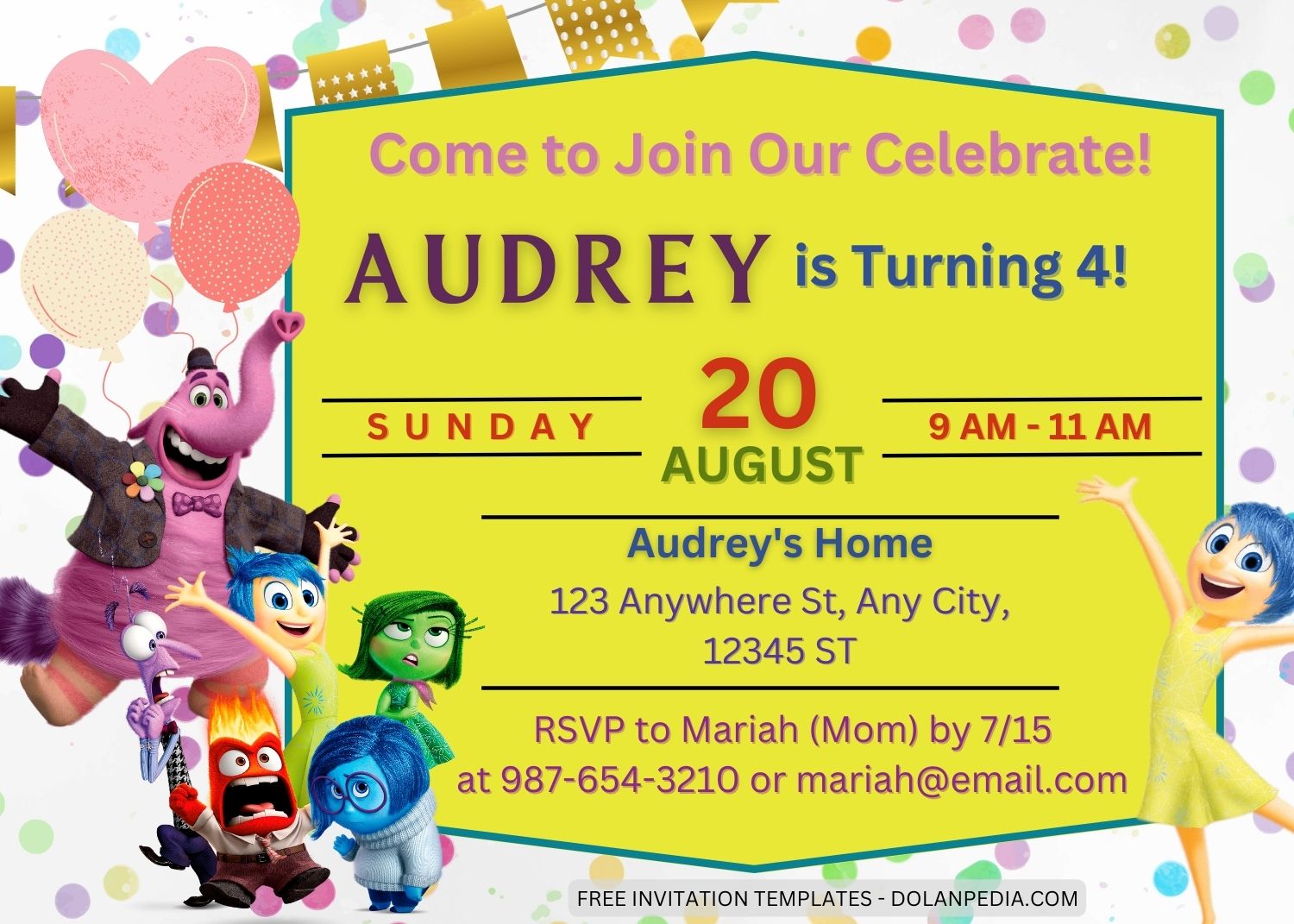 10+ Inside Out Birthday Invitation Templates Title