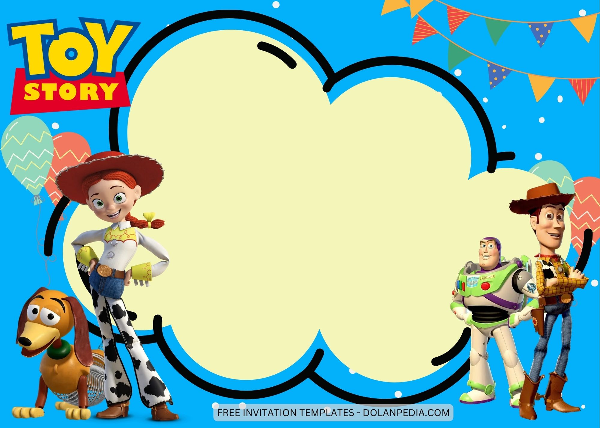 Blank Toy Story Birthday Invitation Templates Eight