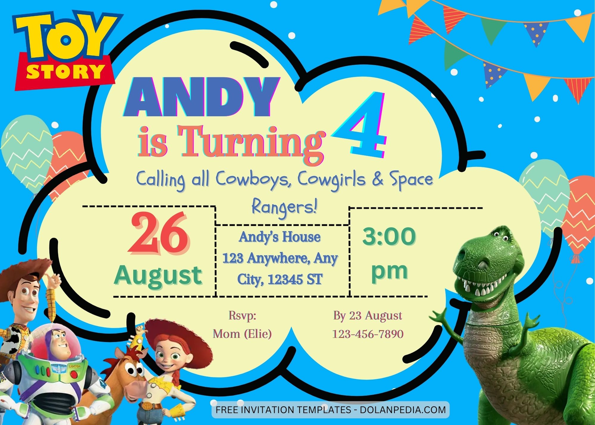 11+ Toy Story Birthday Invitation Templates Title