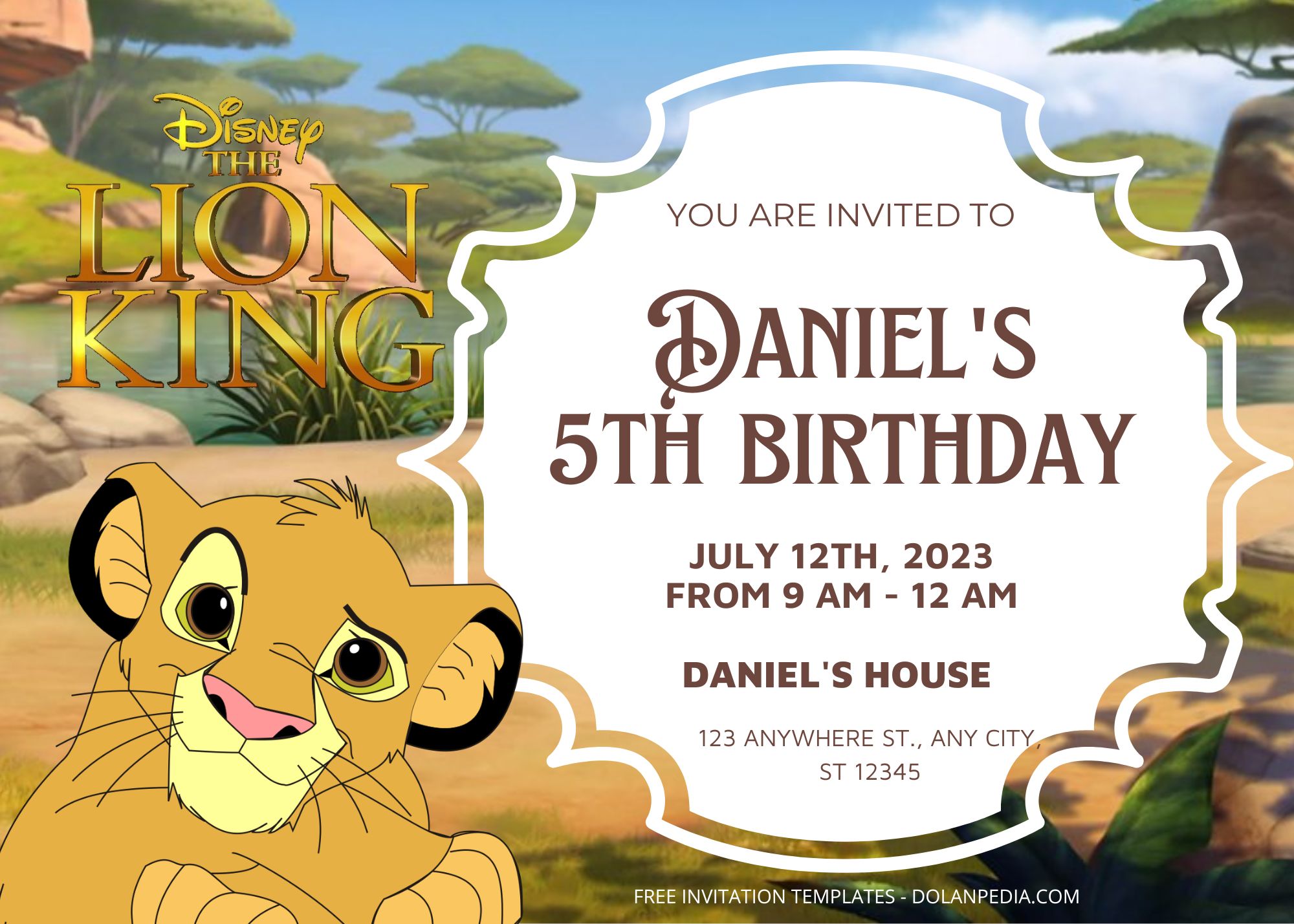 7+ Lion Kings Birthday Invitation Templates Title