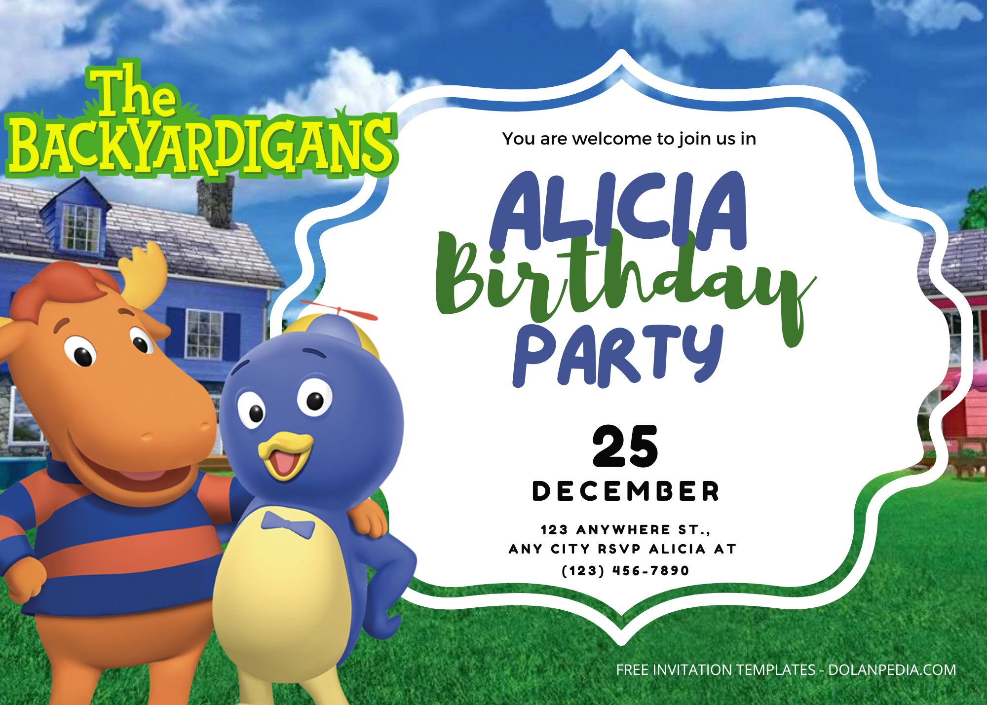 8+ Backyardigans Birthday Invitation Templates Title