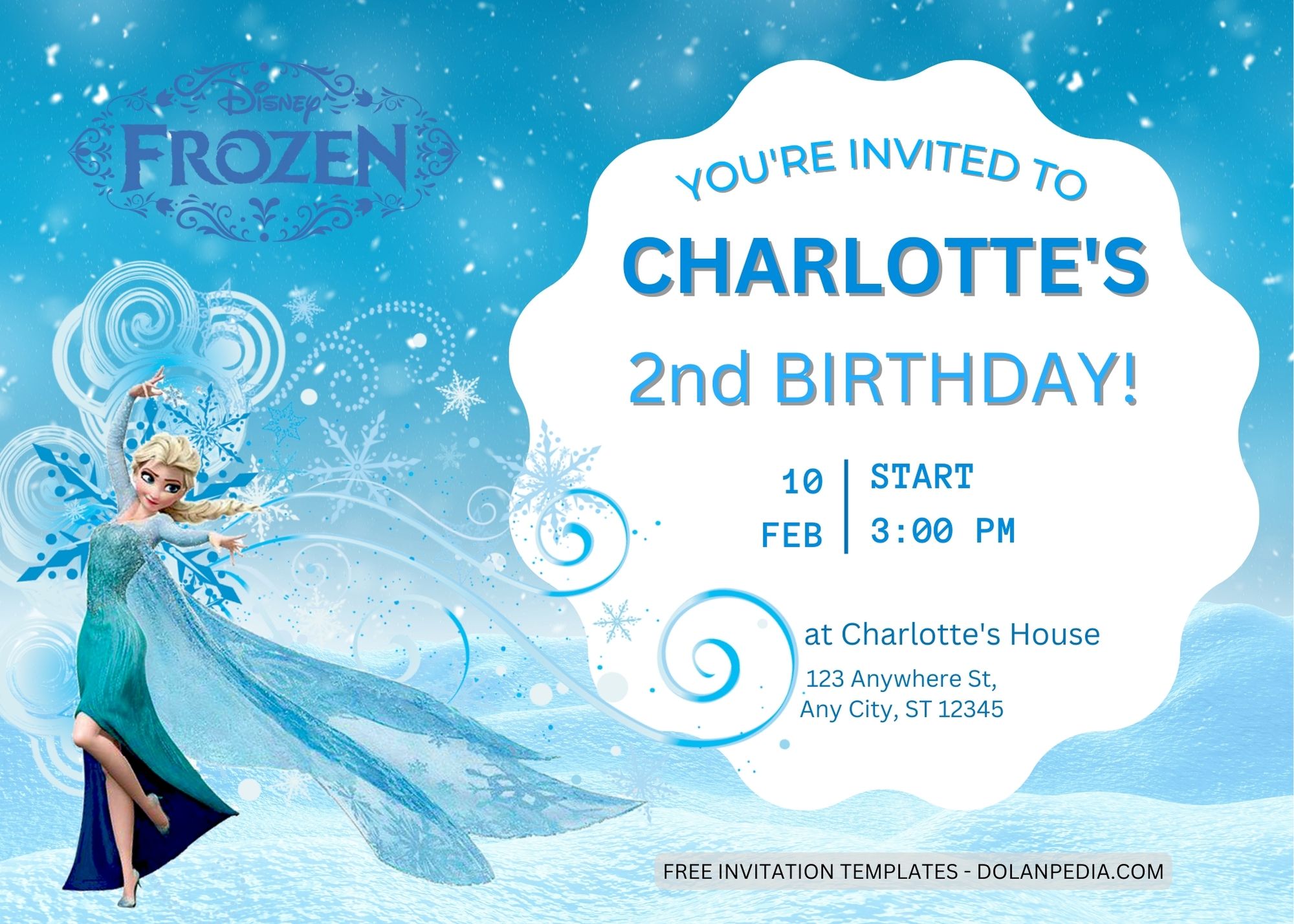 8+ Frozen Birthday Invitation Templates Title