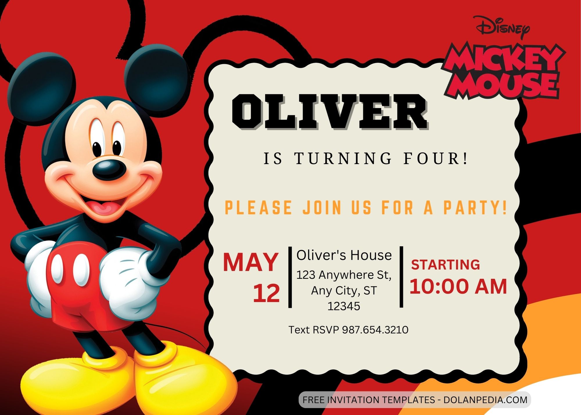 8+ Mickey Mouse Birthday Invitation Templates Title