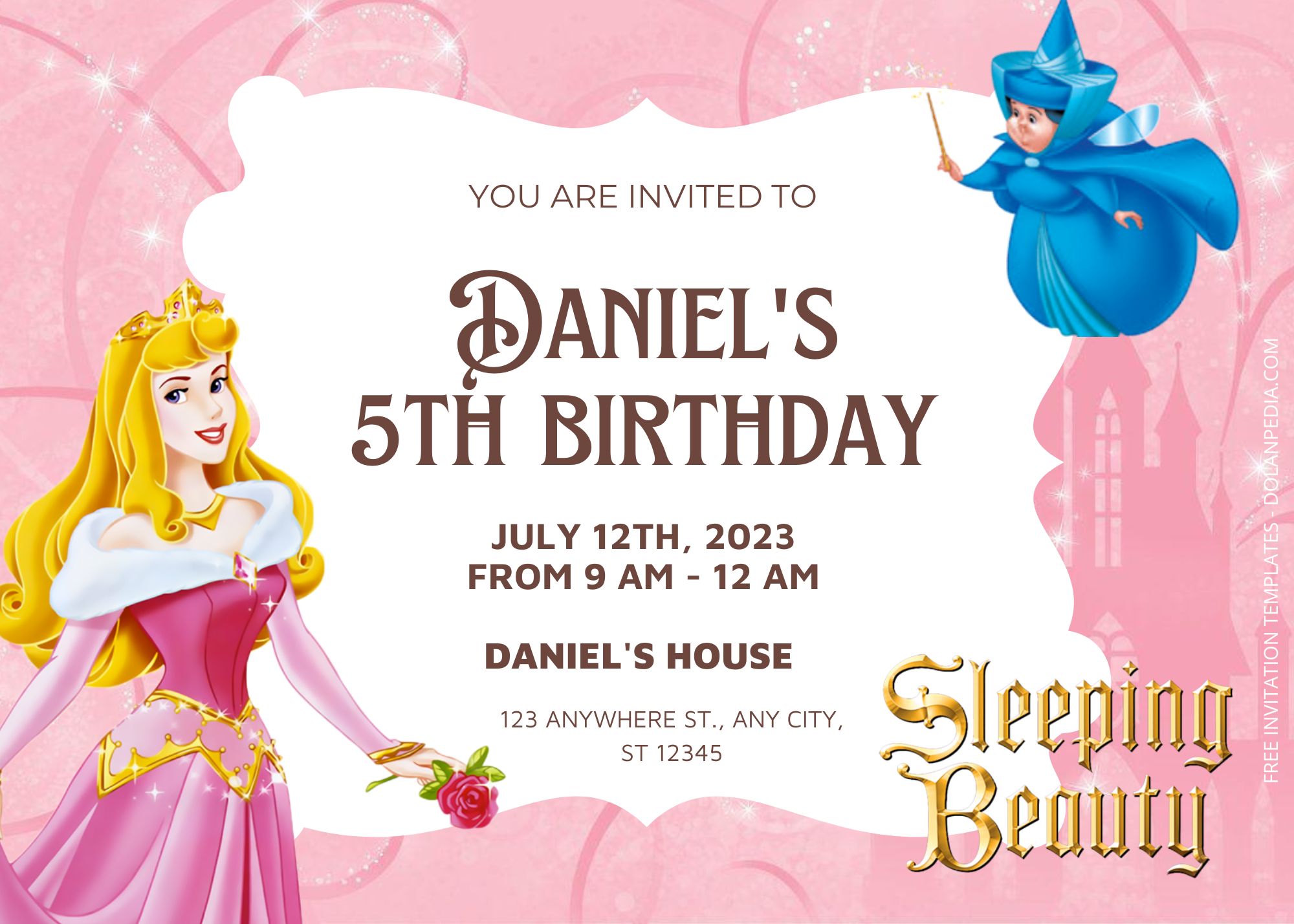 8+ Sleeping Beauty Birthday Invitation Templates Title
