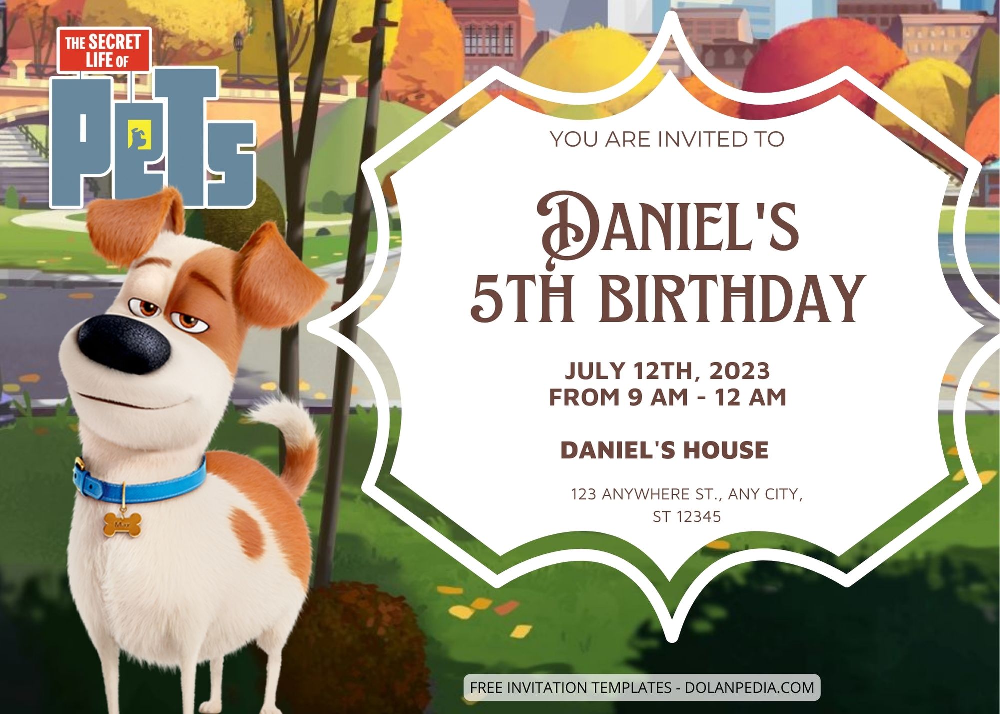 8+ The Secret Life Of Pet Birthday Invitation Templates Title