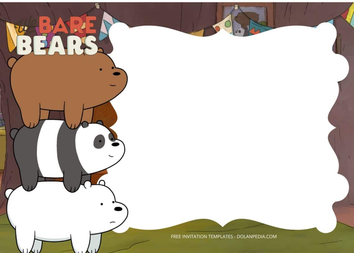 8+ We Bare Bears Birthday Invitation Templates | Dolanpedia