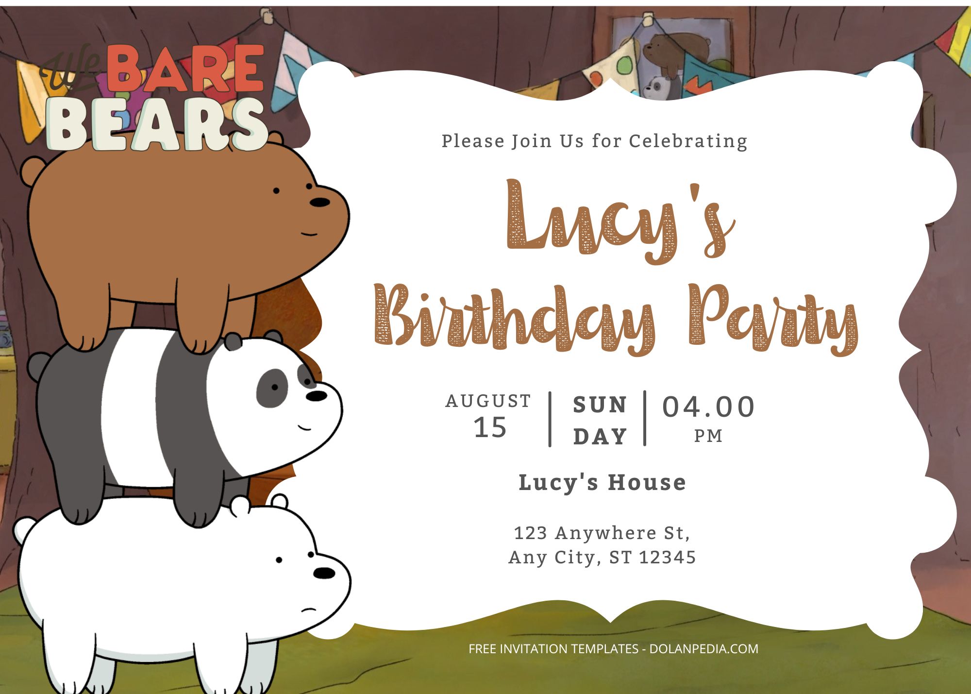 8+ We Bare Bears Birthday Invitation Templates Title