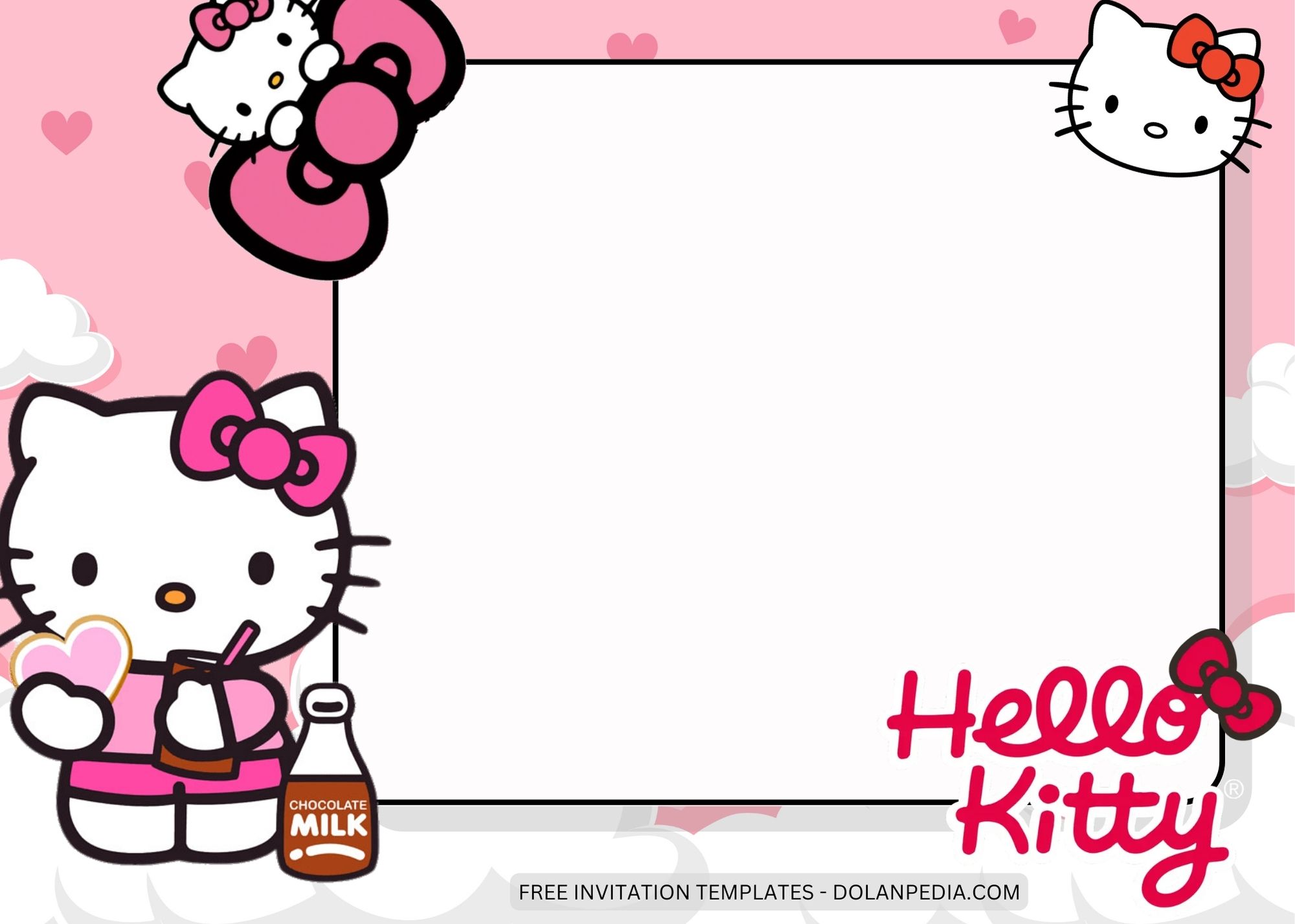 Blank Hello Kitty Birthday Invitation Templates Eight