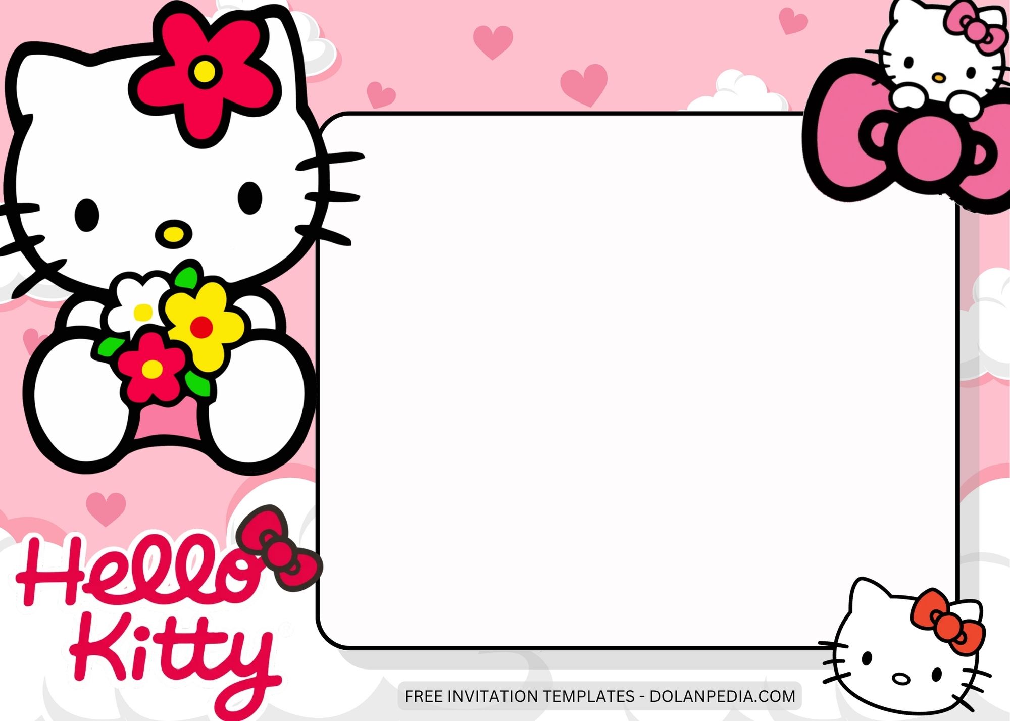 Blank Hello Kitty Birthday Invitation Templates Five