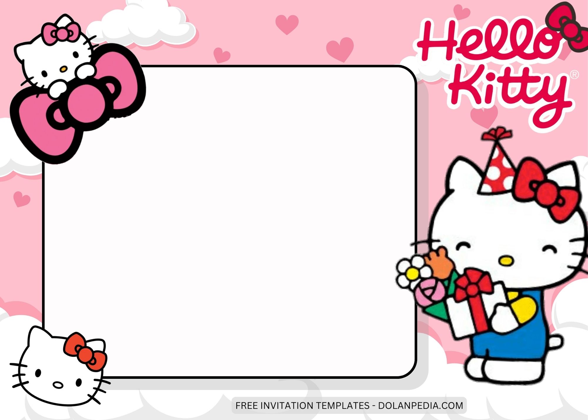Blank Hello Kitty Birthday Invitation Templates Nine