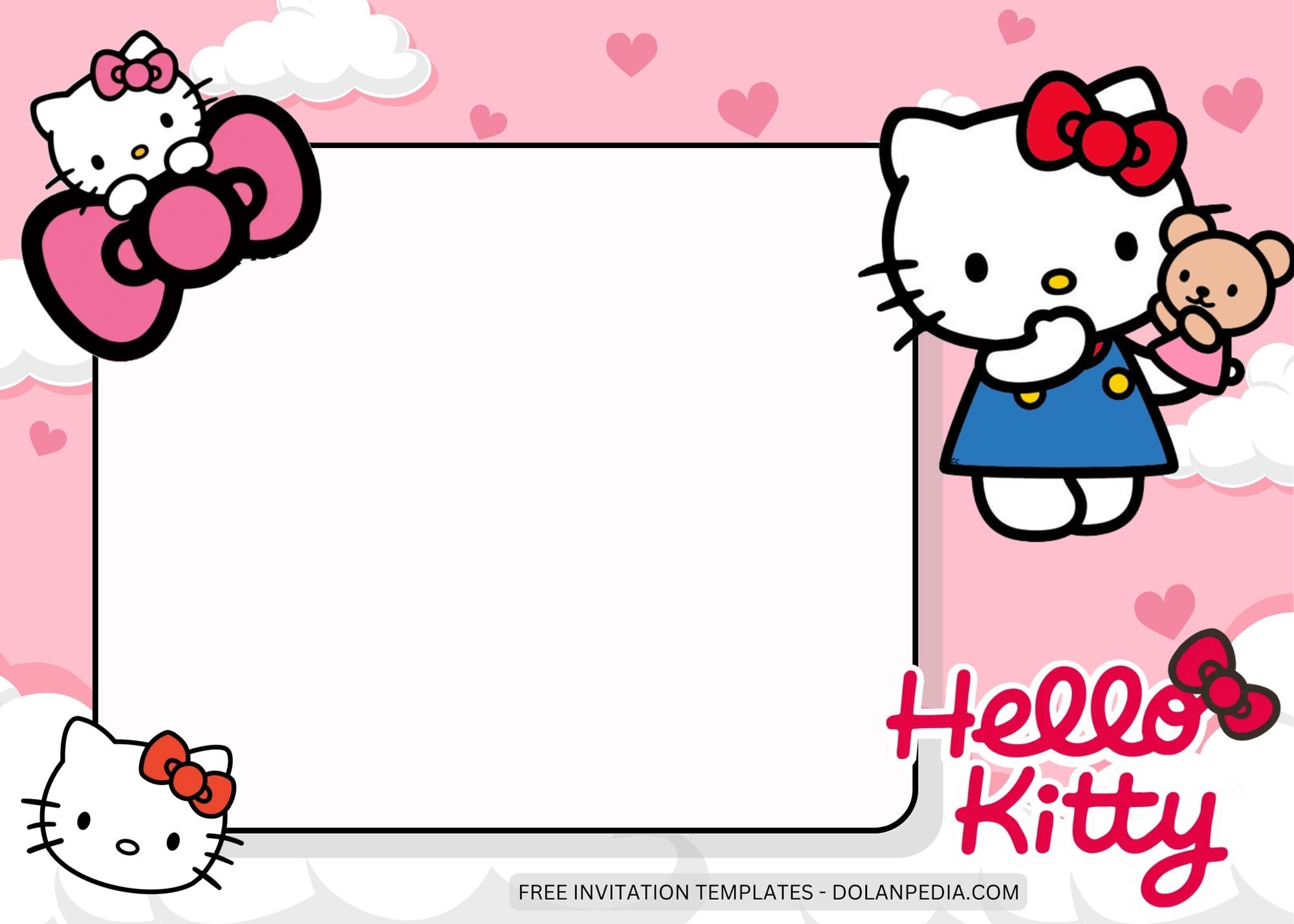 Blank Hello Kitty Birthday Invitation Templates Seven