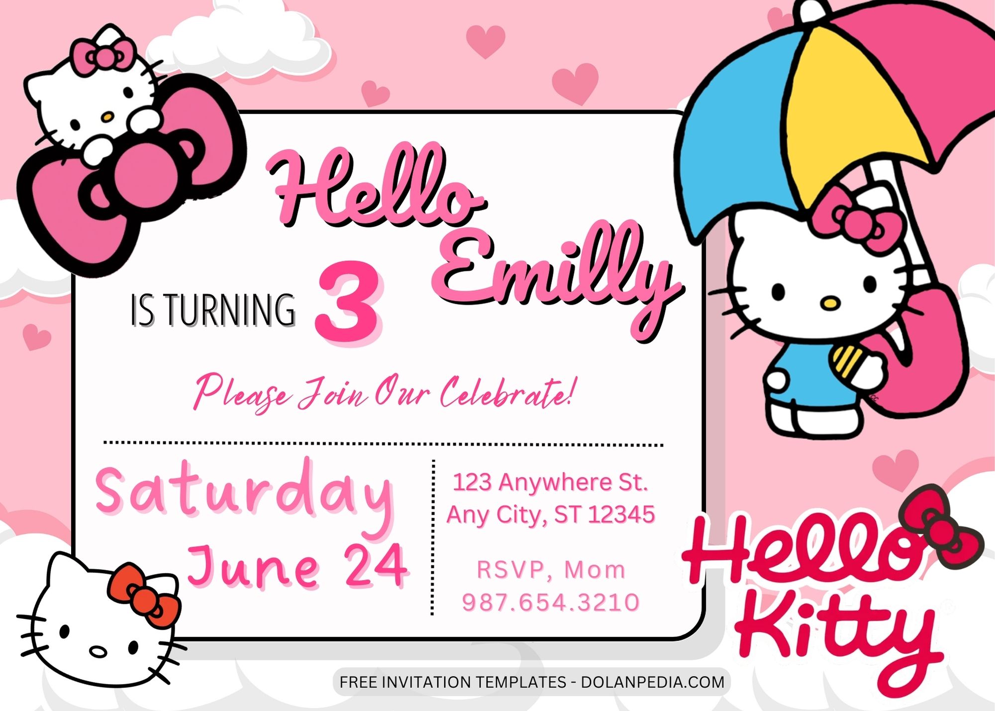9+ Hello Kitty Birthday Invitation Templates Title