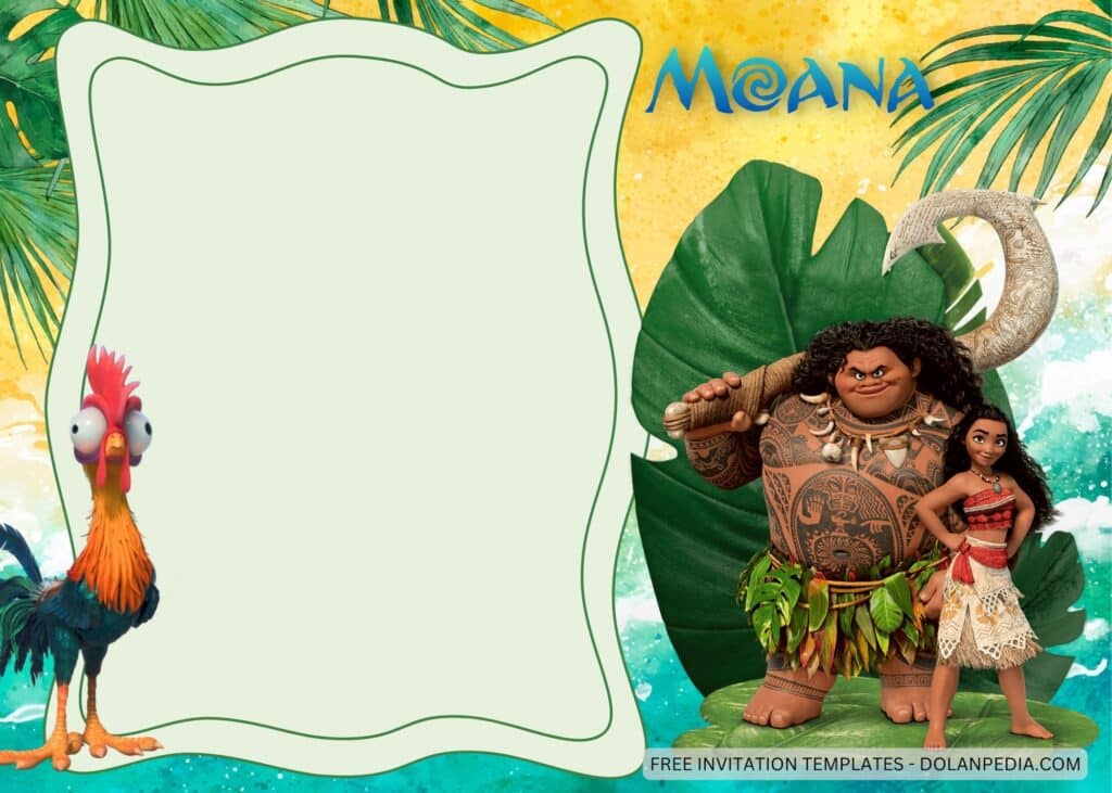 9+ Moana Birthday Invitation Templates | Dolanpedia