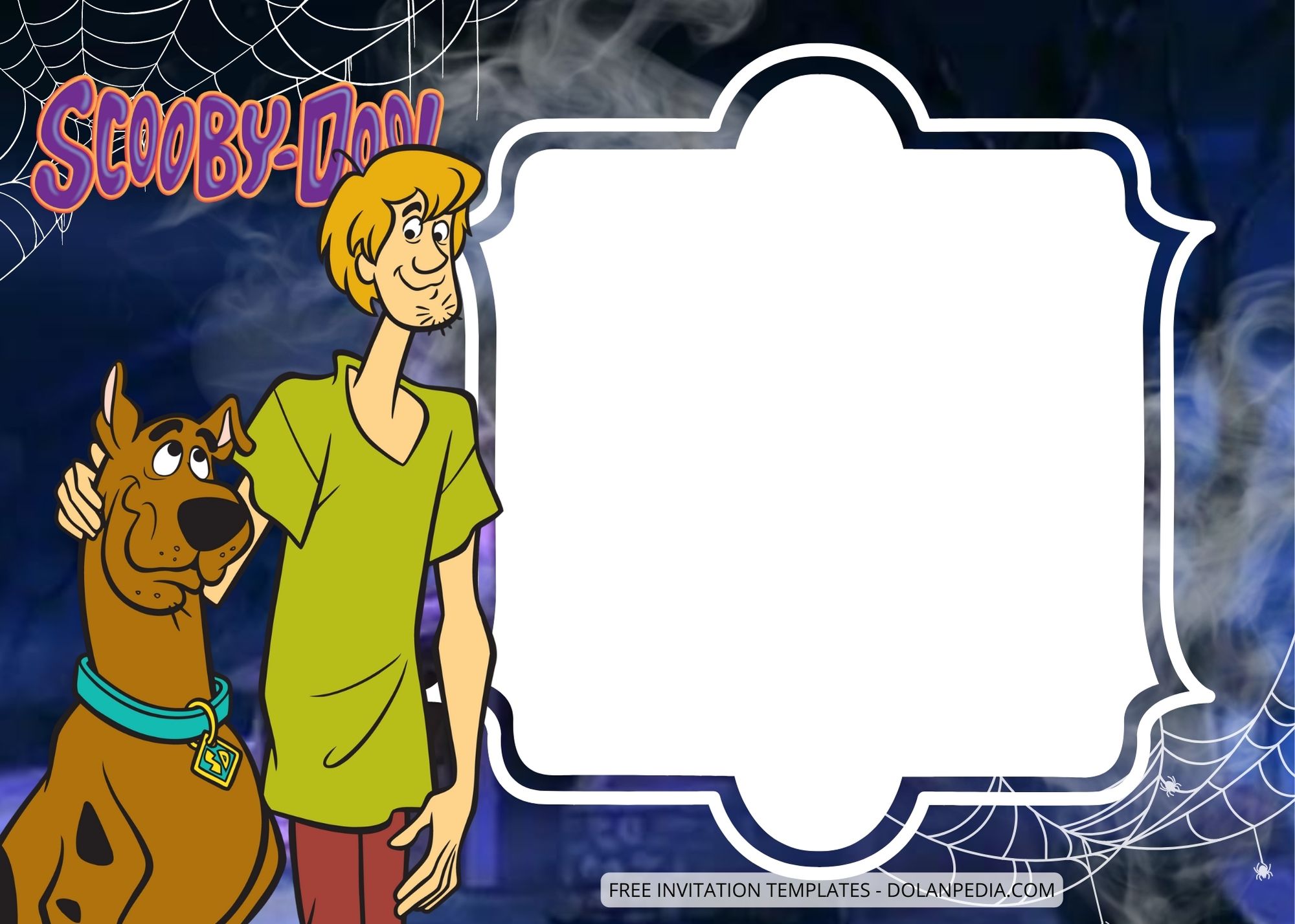 Blank Scooby-Doo Birthday Invitation Templates Eight