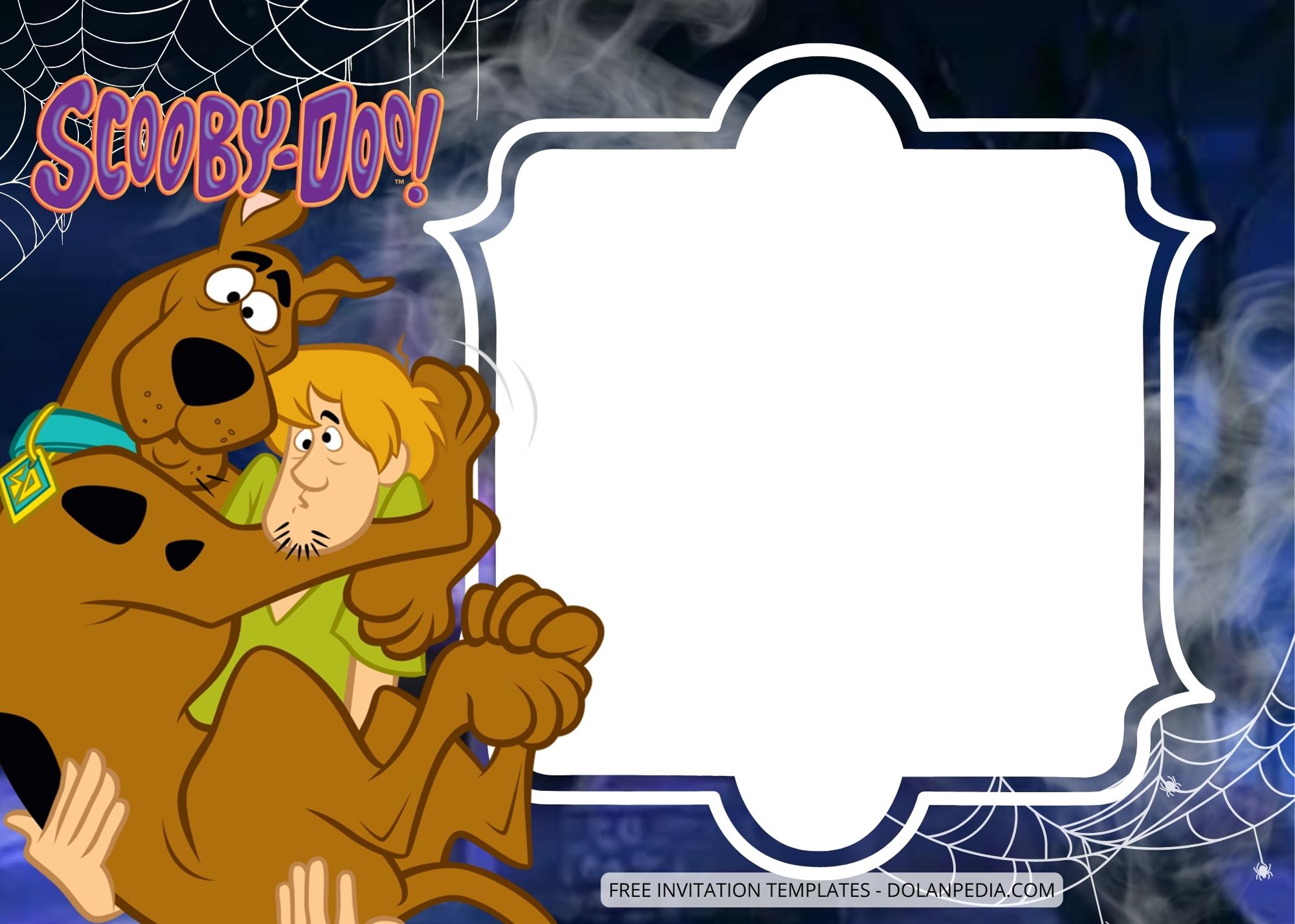 Blank Scooby-Doo Birthday Invitation Templates FIve