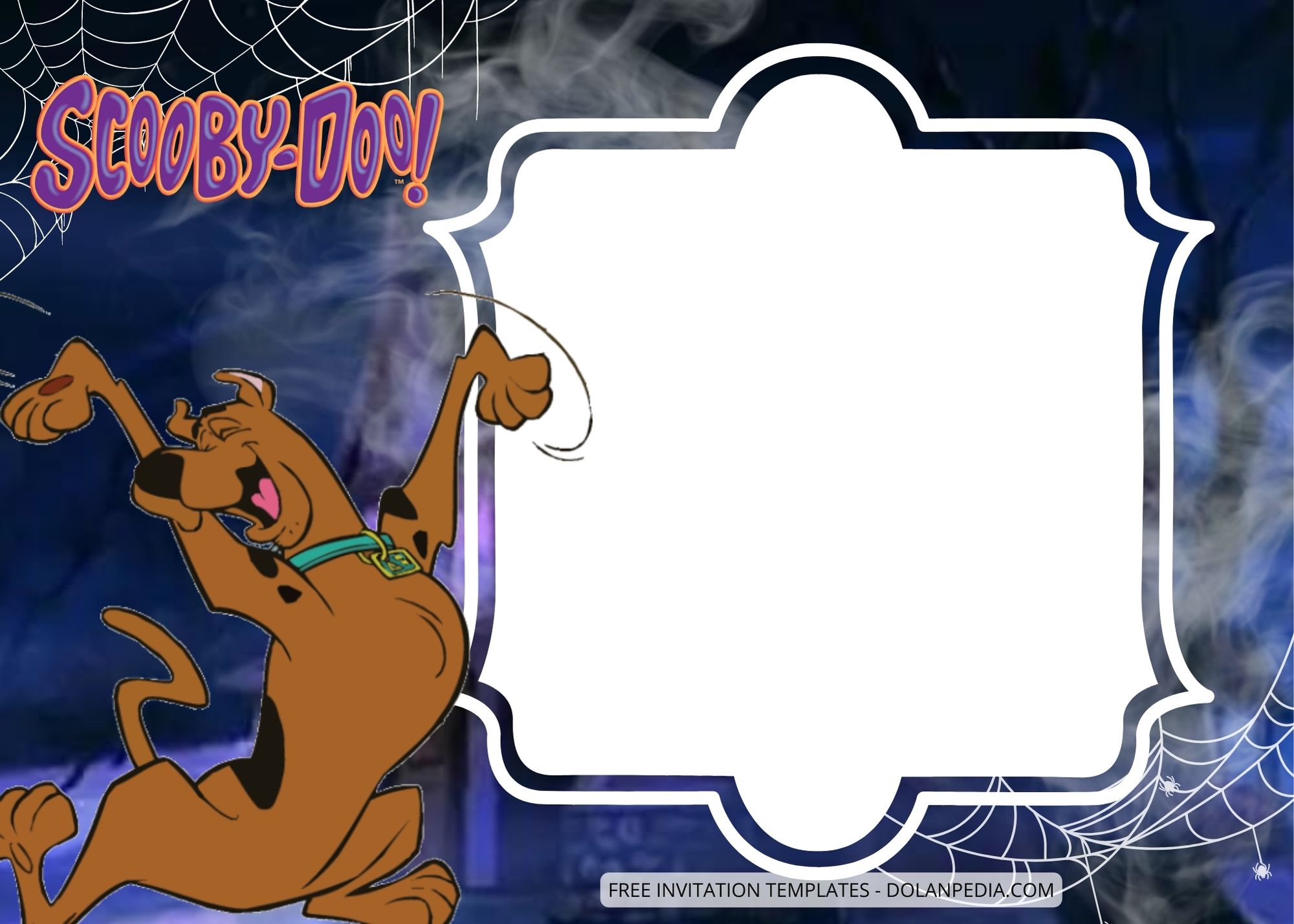 Blank Scooby-Doo Birthday Invitation Templates Four