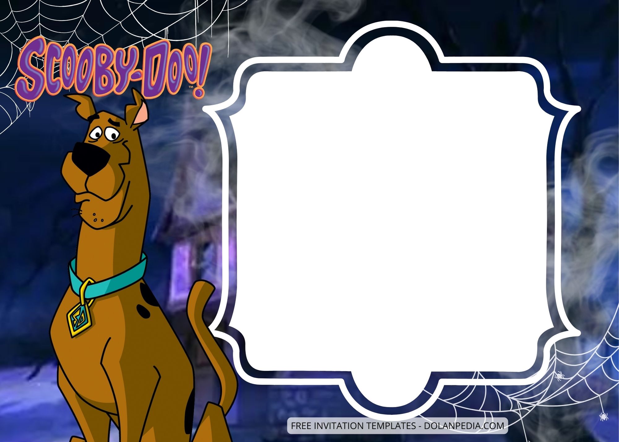 Blank Scooby-Doo Birthday Invitation Templates Seven