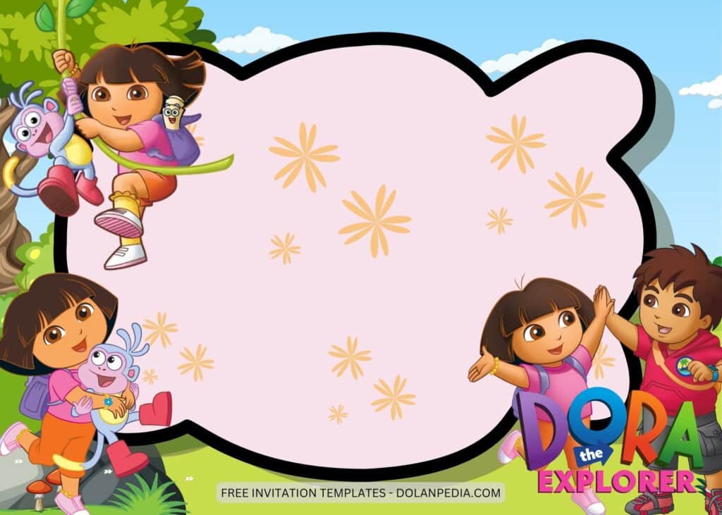 10+ Dora The Explorer Birthday Invitation Templates | Dolanpedia