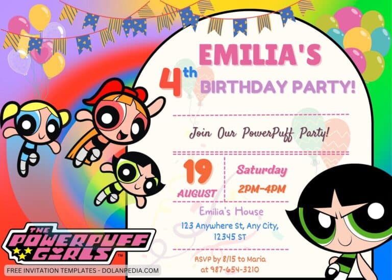 10+ PowerPuff Girls Birthday Invitation Templates | Dolanpedia