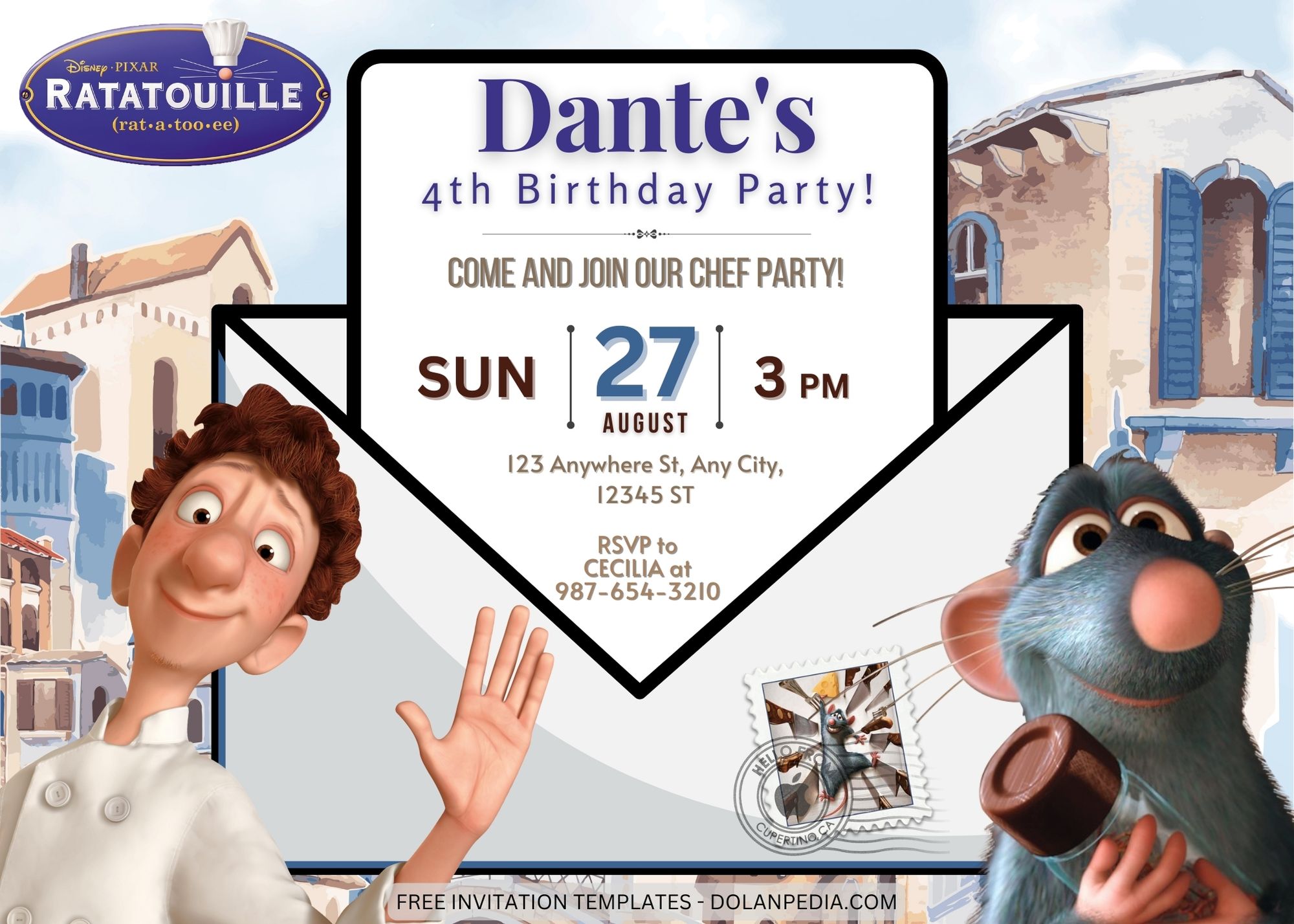 10+ Ratatouille Birthday Invitation Templates Title