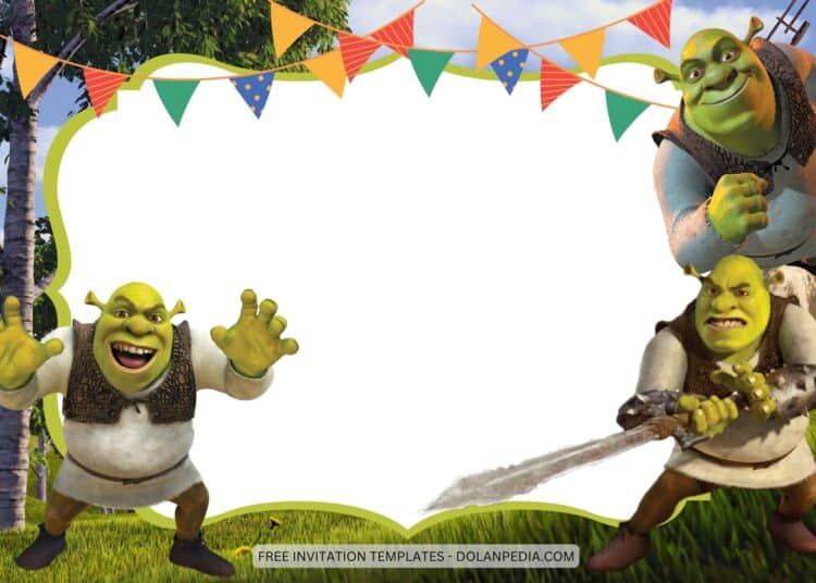 10+ Shrek Birthday Invitation Templates | Dolanpedia