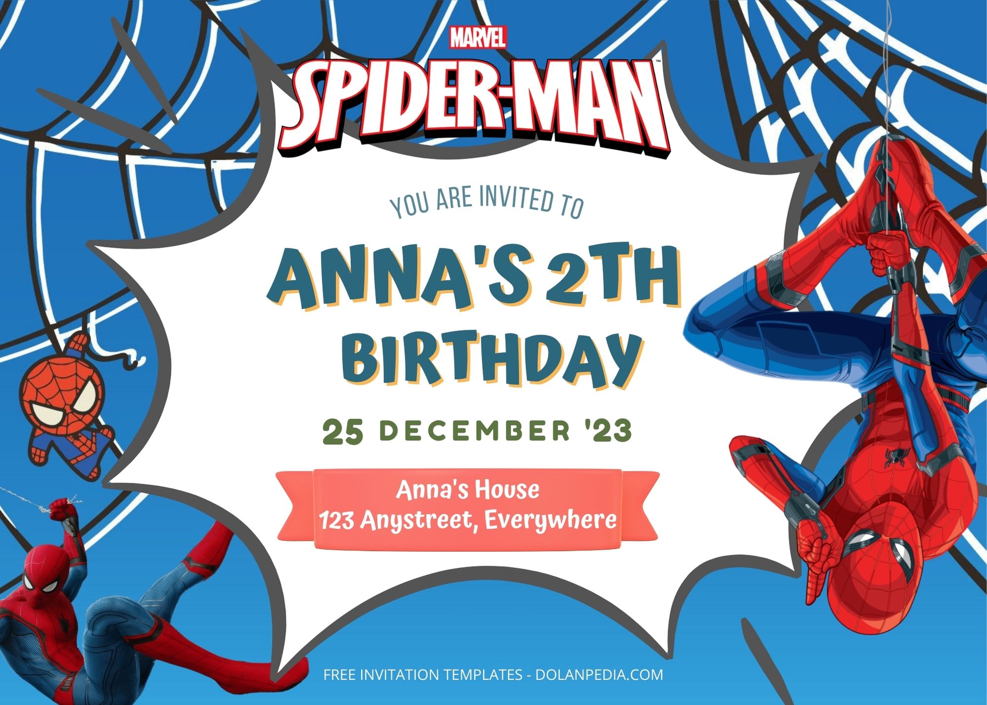 10+ Spiderman Birthday Invitation Templates Title
