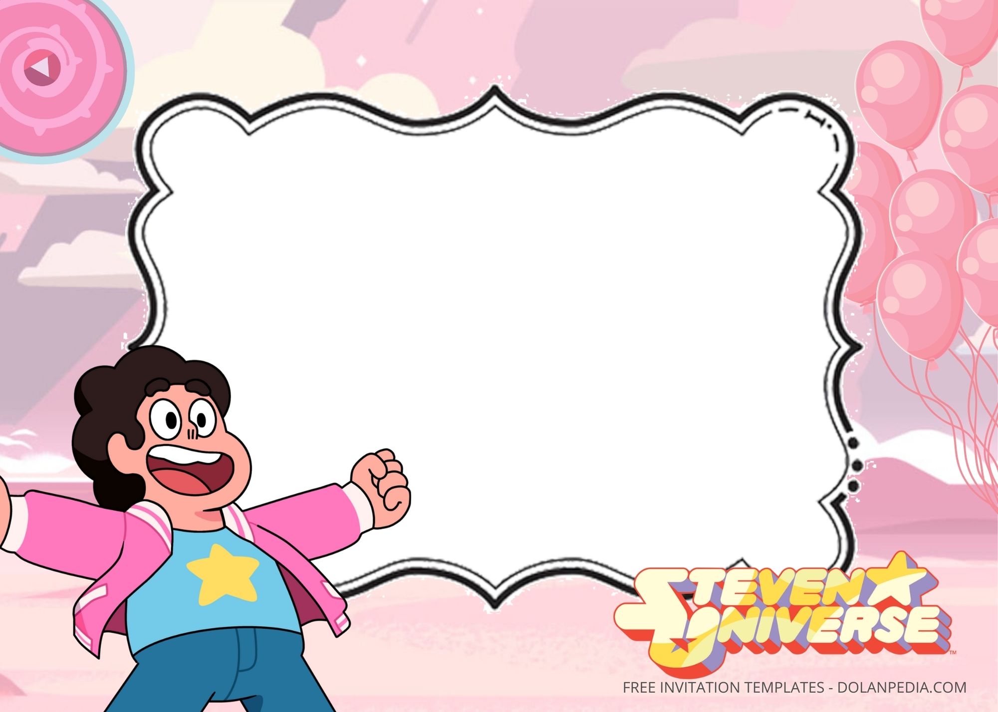 Blank Steven Universe Birthday Party Templates EIght