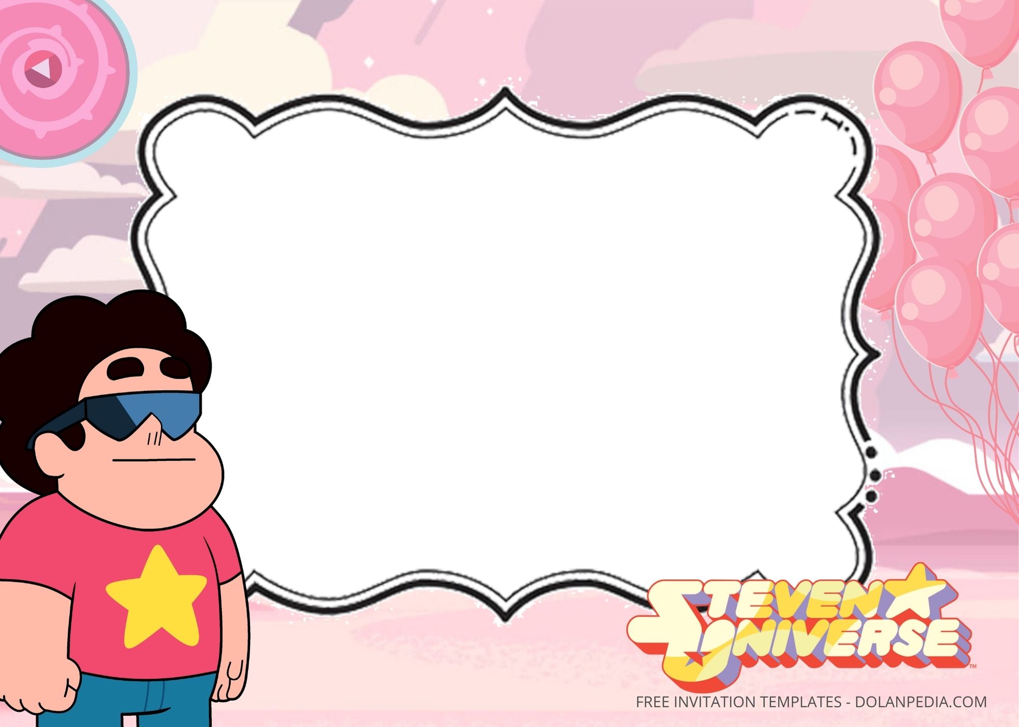 Blank Steven Universe Birthday Party Templates Four