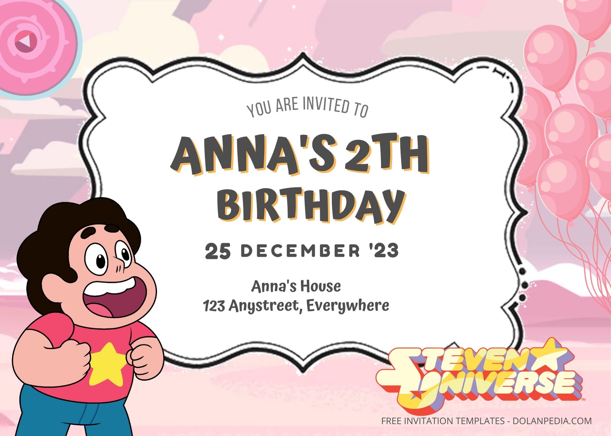 10+ Steven Universe Birthday Party Templates Title