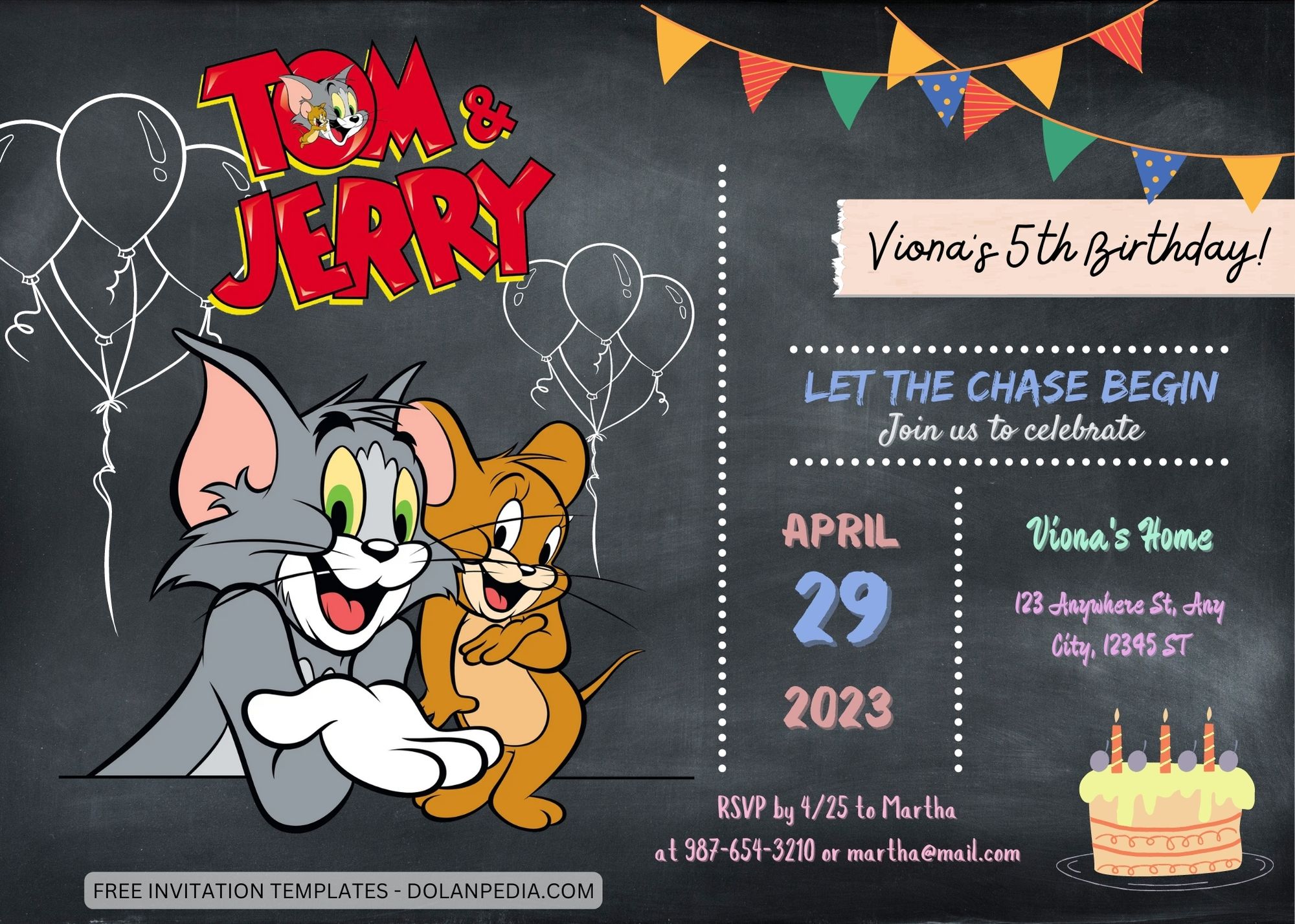10+ Tom and Jerry Birthday Invitation Templates Title