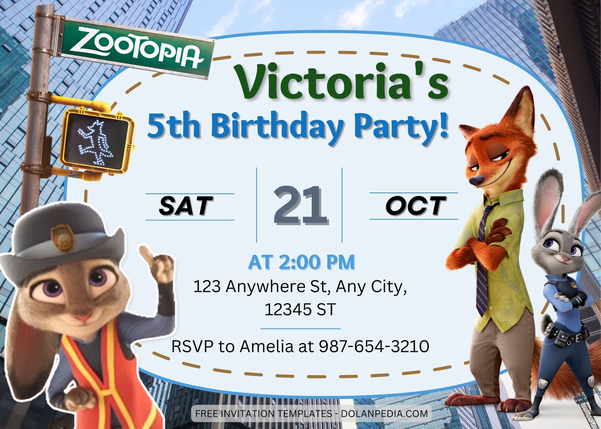 11+ Zootopia Birthday Invitation Templates Title