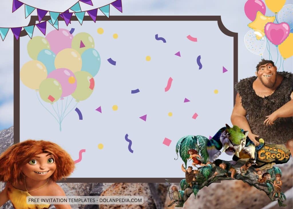 7+ The Croods Birthday Invitation Templates | Dolanpedia