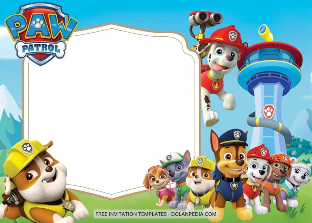 9+ Paw Patrol Birthday Invitation Templates | Dolanpedia | House of ...