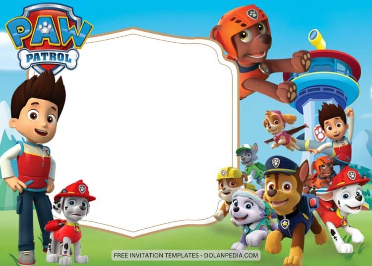 9+ Paw Patrol Birthday Invitation Templates | Dolanpedia