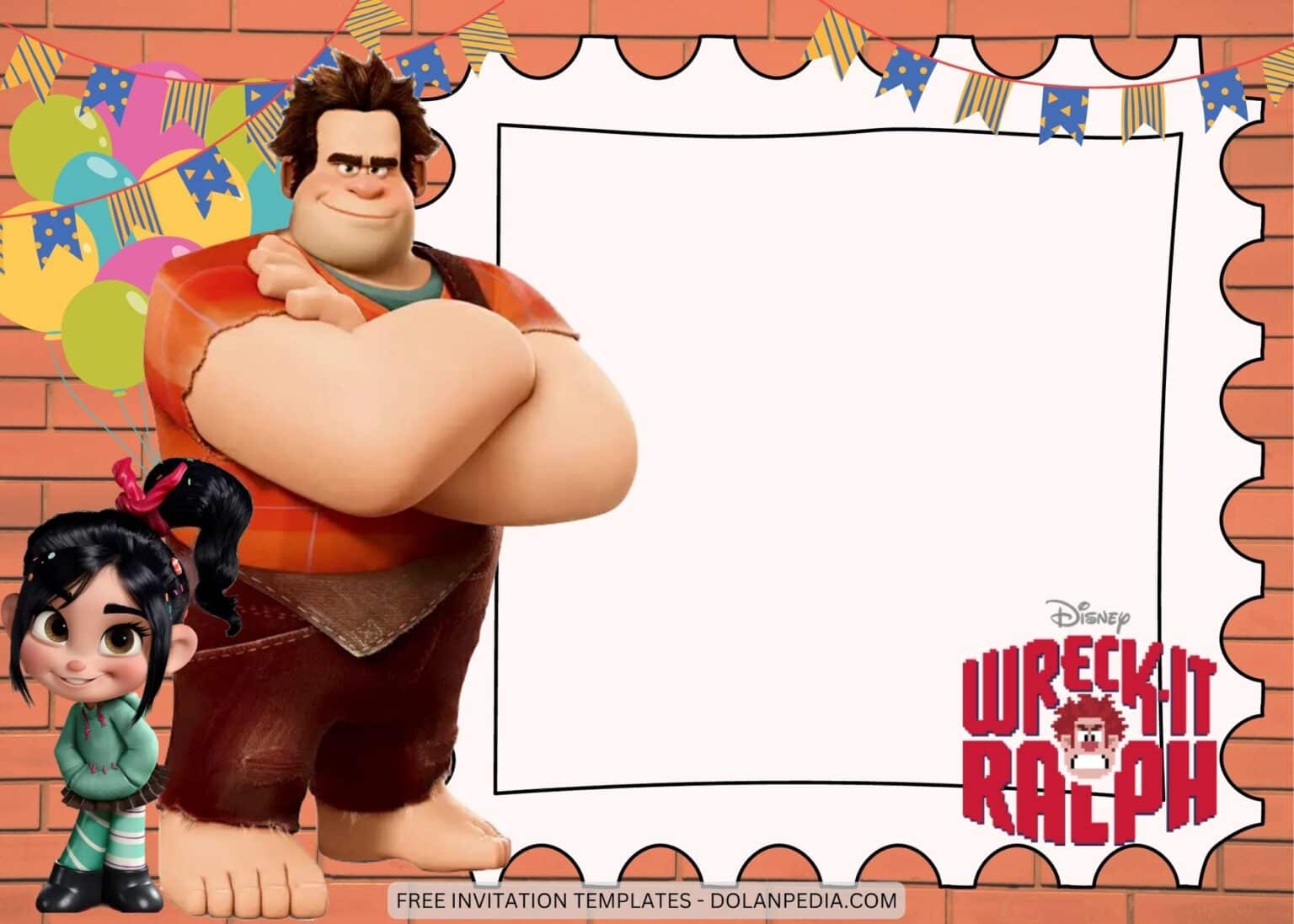 Wreck It Ralph Birthday Invitation Templates Dolanpedia