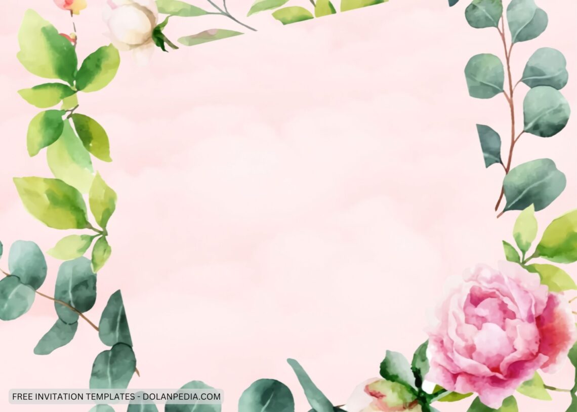 8+ Pink Peony Baby Shower Invitation Templates | Dolanpedia