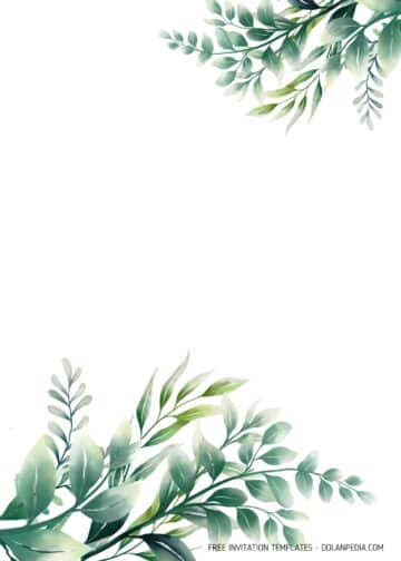 11+ Greenery Eucalyptus Wedding Invitation Templates | Dolanpedia