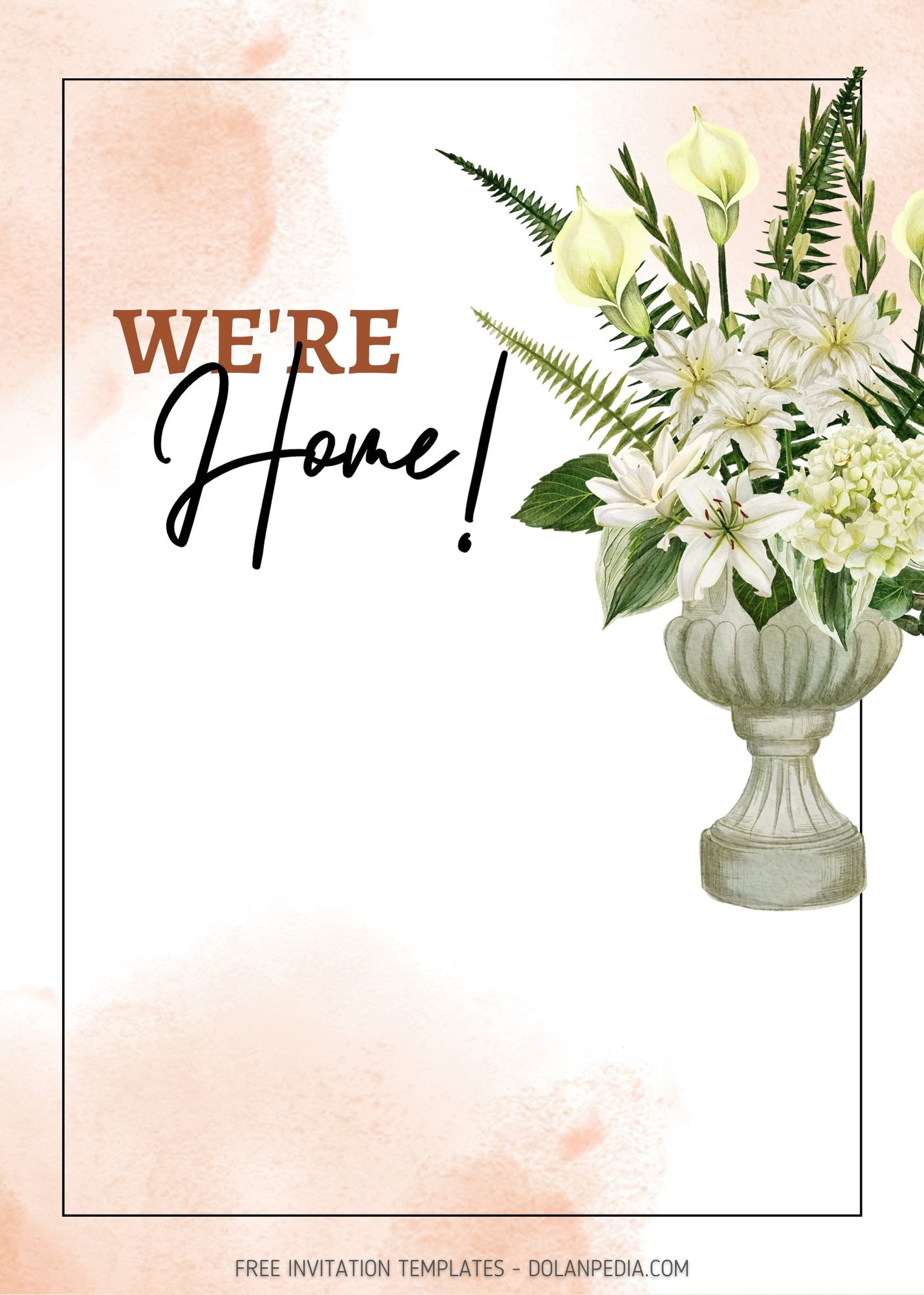 8+ Vintage Flower Vase House Warming Party Invitation