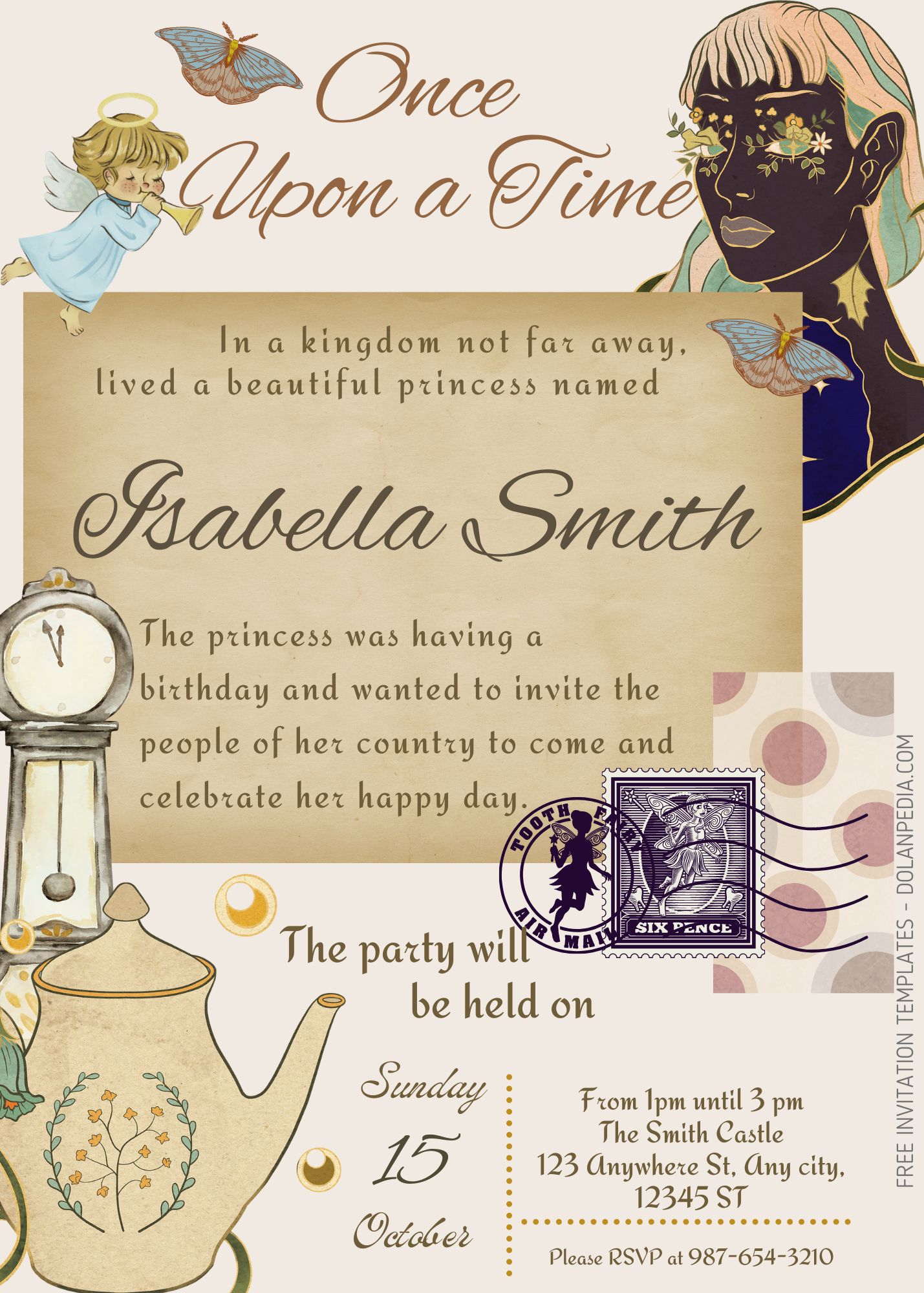 8+ Vintage of Fairy Tale Birthday Invitation Templates One