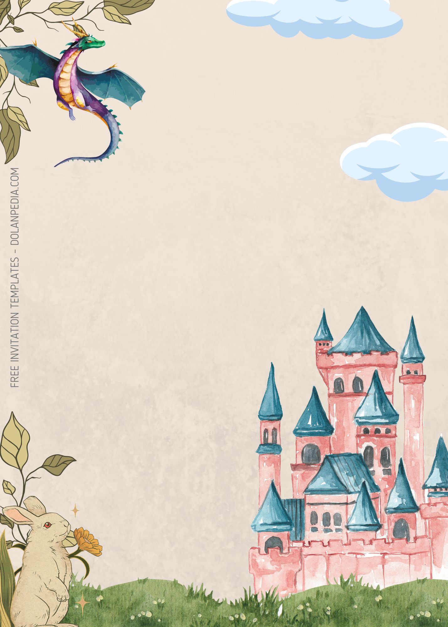 8+ Vintage of Fairy Tale Birthday Invitation Templates Three