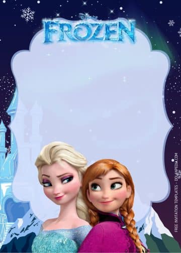 FREE Disney's Frozen Ice Princess Invitation Templates | DOLANPedia ...