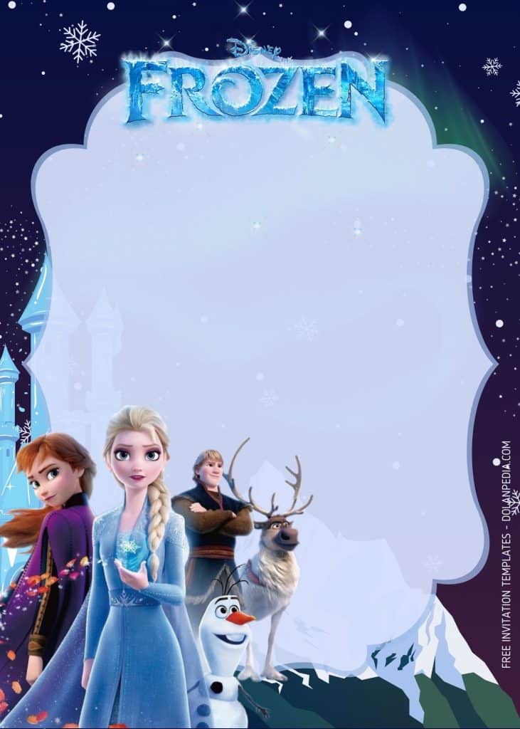 FREE Disney’s Frozen Ice Princess Invitation Templates | Dolanpedia